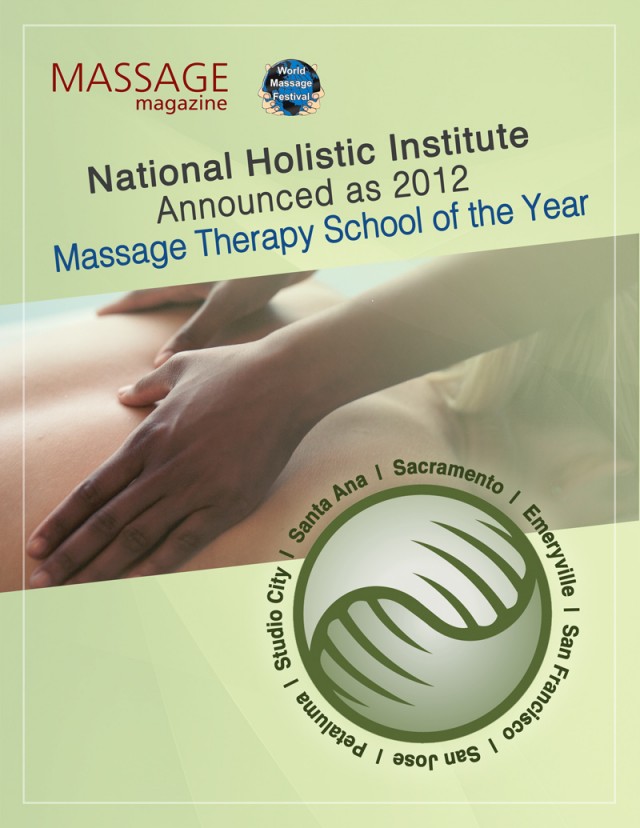 National Holistic Institute Named Massage Therapy School Of The Year By The World Massage 